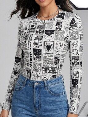 Street Wear Society Graphic Print Bodysuit